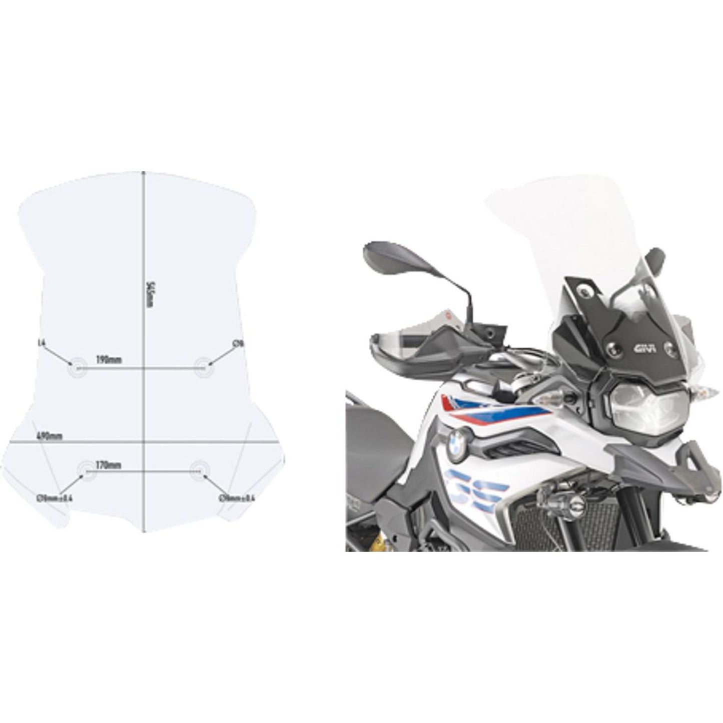 Givi Windshield - Clear for BMW D5127ST_1552479