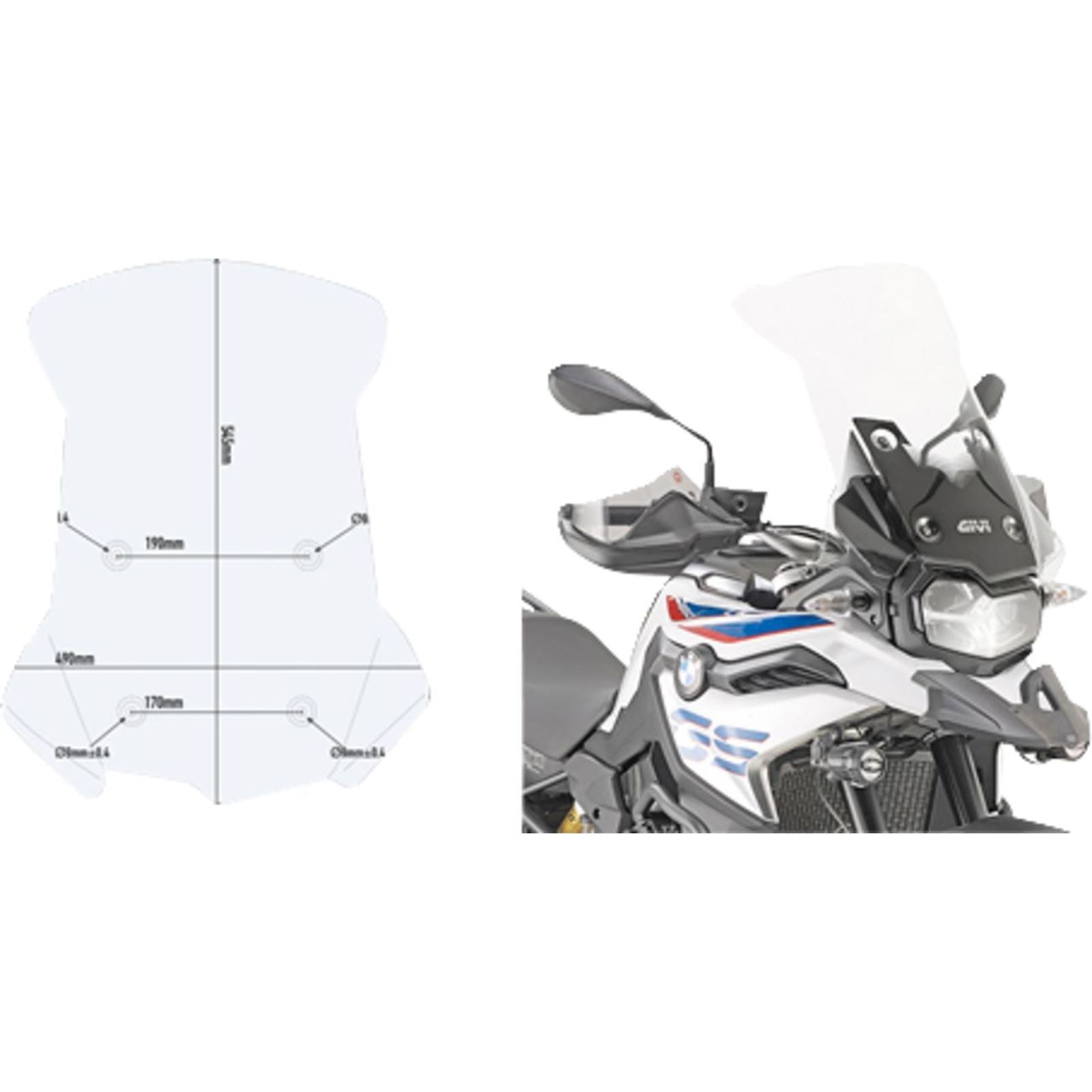 Givi Windshield - Clear for BMW D5127ST_1552479