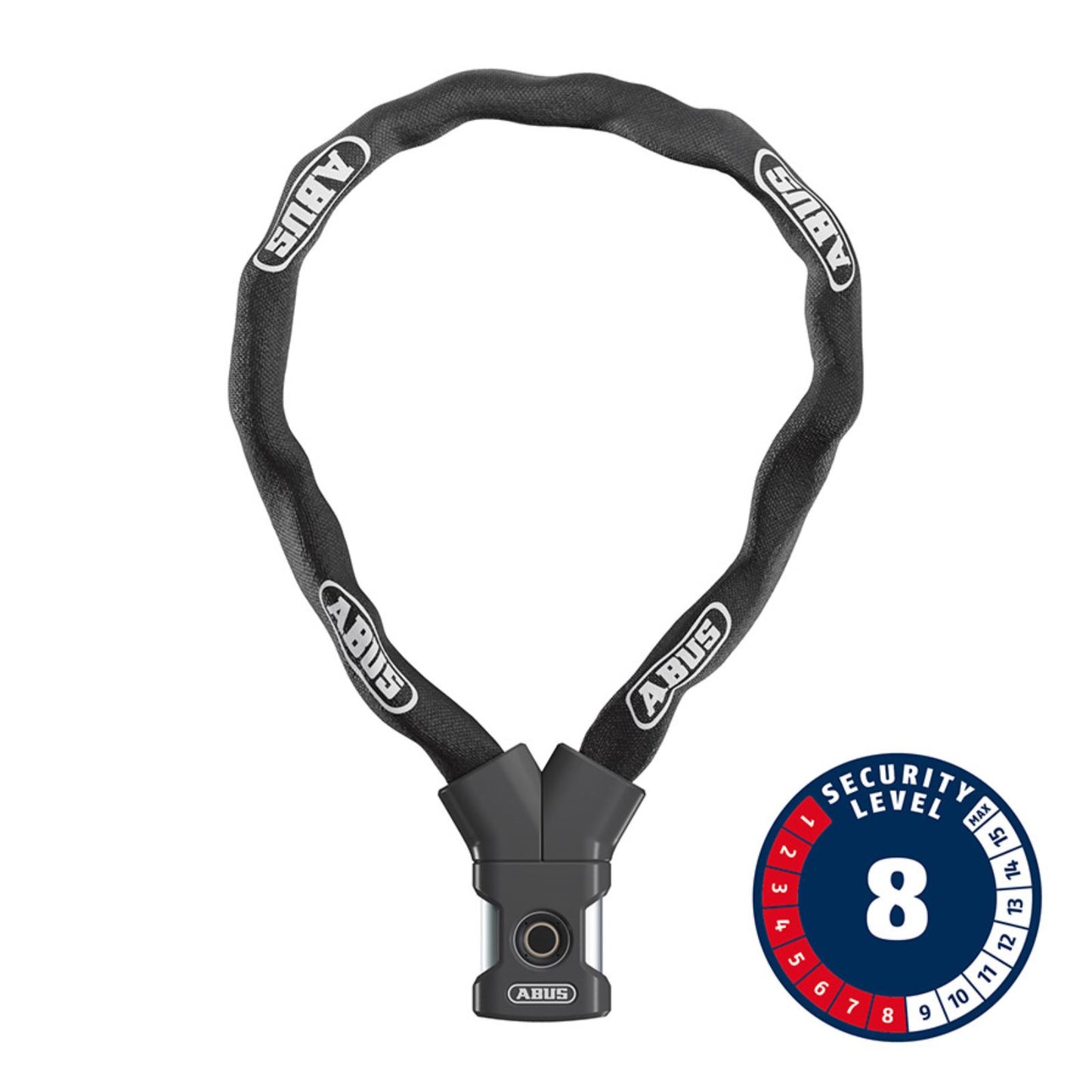 ABUS Yardo Chain Lock  Fingerprint - 7mm - 85cm - 2.8'  -Black [MPN: 41001]_1547871