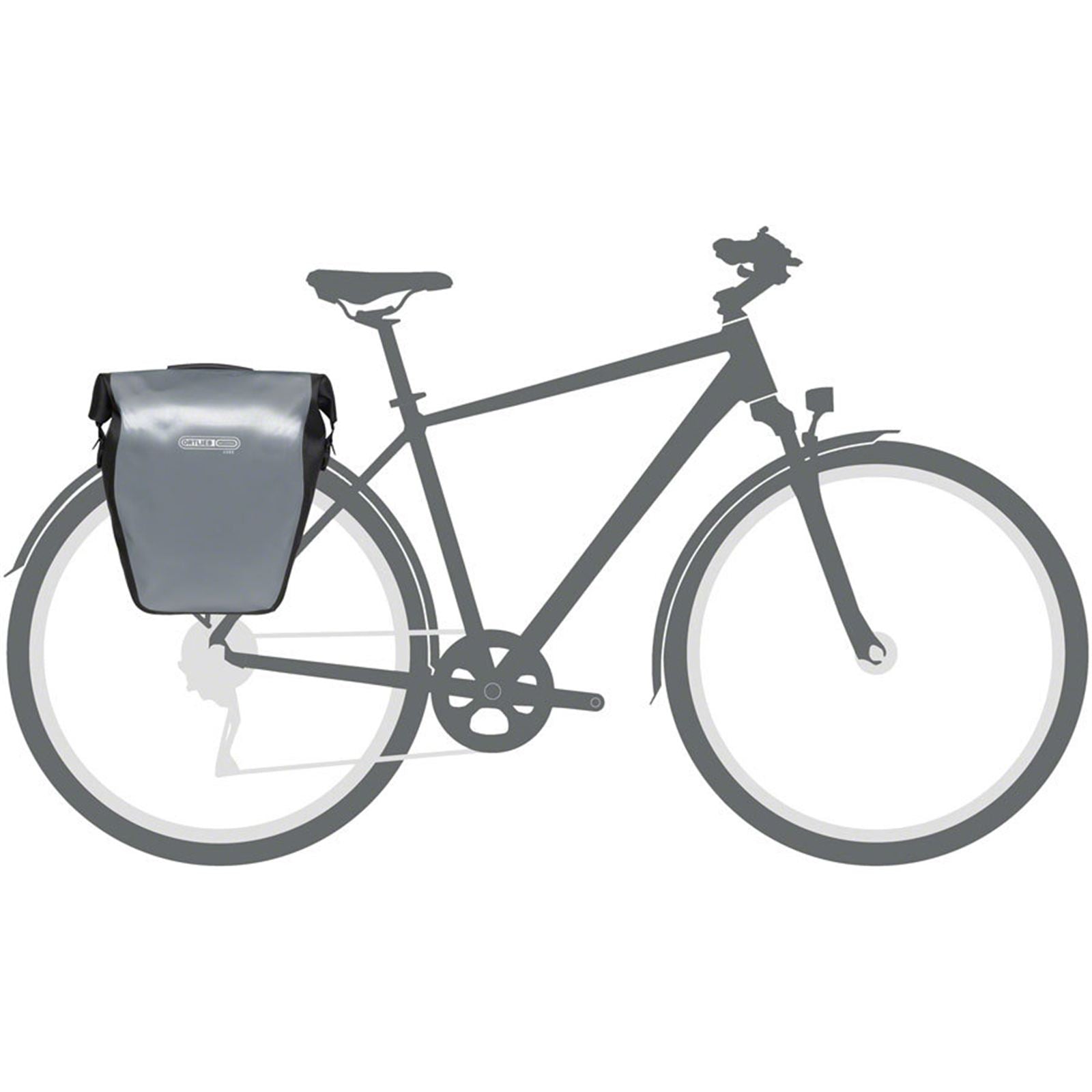 Ortlieb Back-Roller Rear Pannier - 20L -  Core Gray [MPN: F5008]_1917497