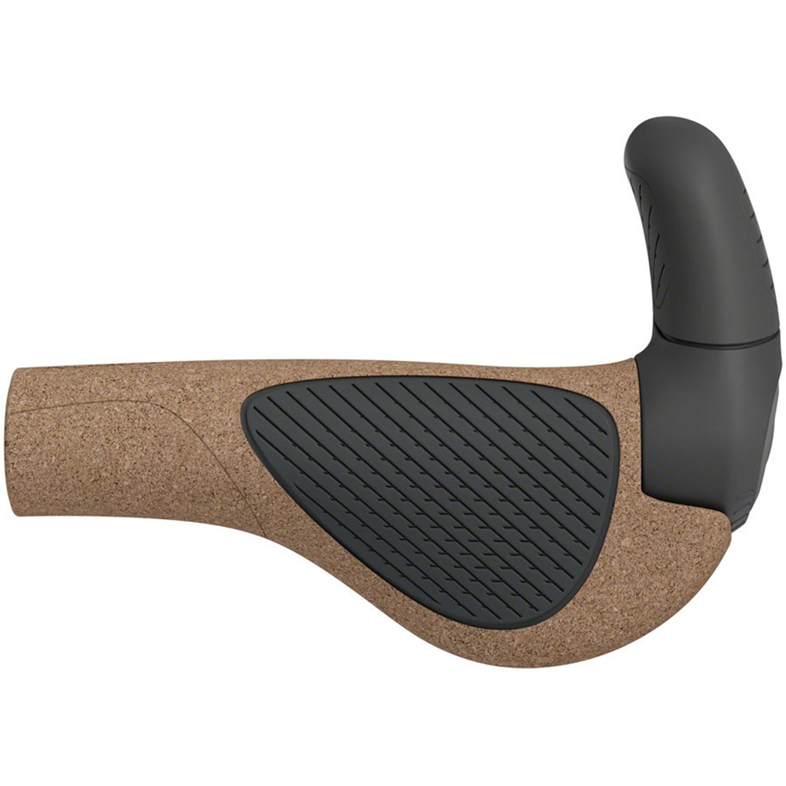 Ergon GP2 Evo BioKork Grips - Lock-On - Small- Black/Tan [MPN: 42410326]_1924928