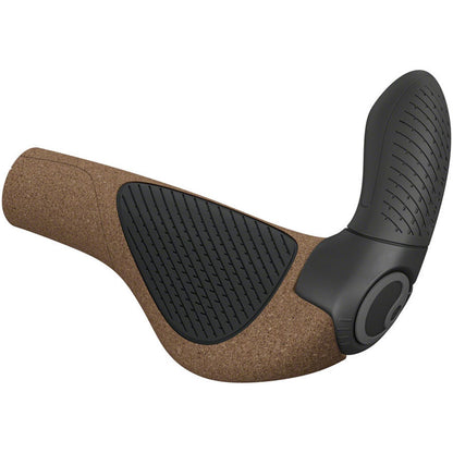 Ergon GP3 Evo BioKork Grips - Lock-On - Small- Black/Tan [MPN: 42410333]_1924989