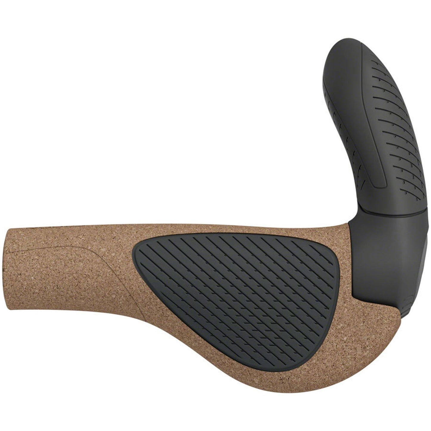 Ergon GP3 Evo BioKork Grips - Lock-On - Small- Black/Tan [MPN: 42410333]_1924990