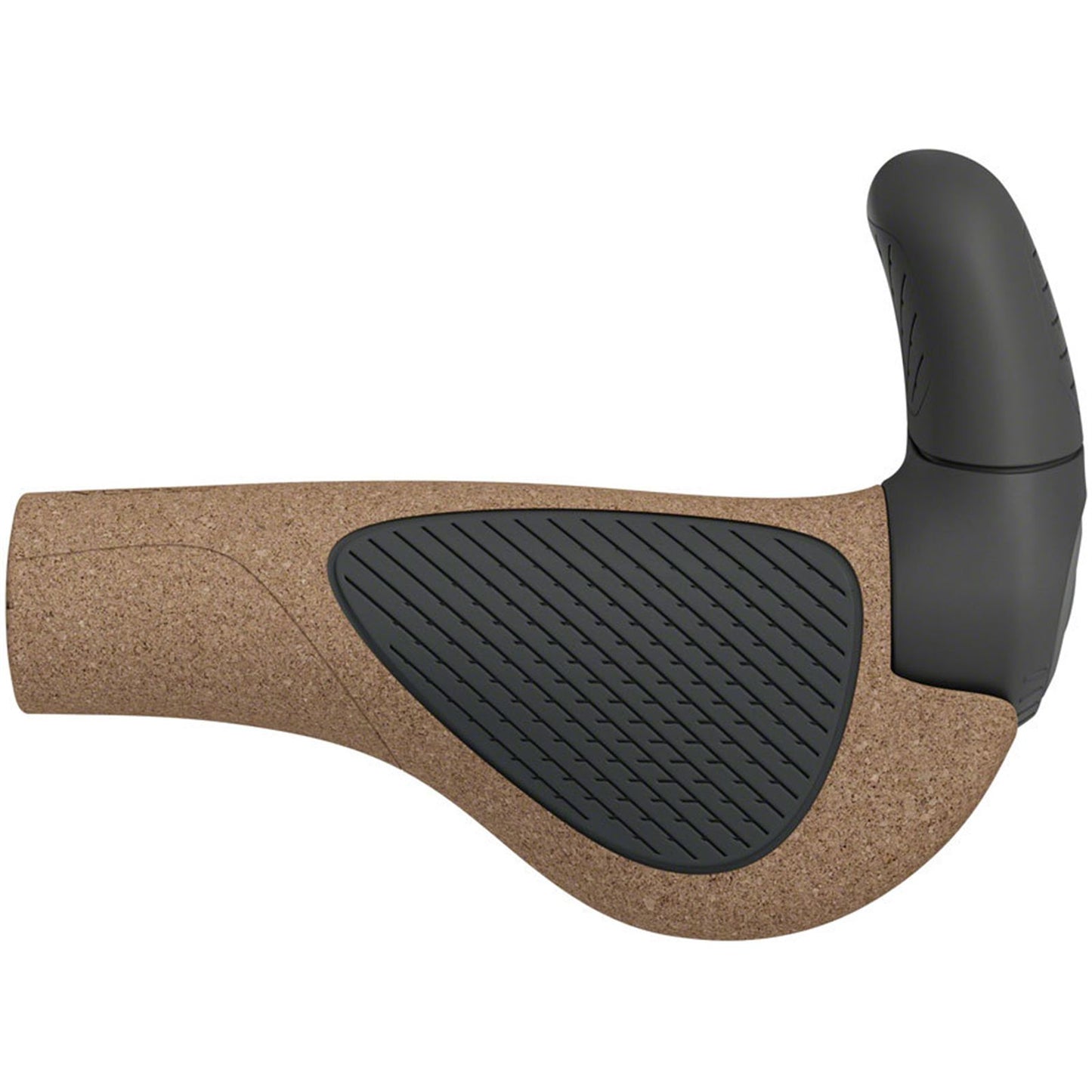 Ergon GP2 Evo BioKork Grips - Lock-On - Large- Black/Tan [MPN: 42410329]_1924935