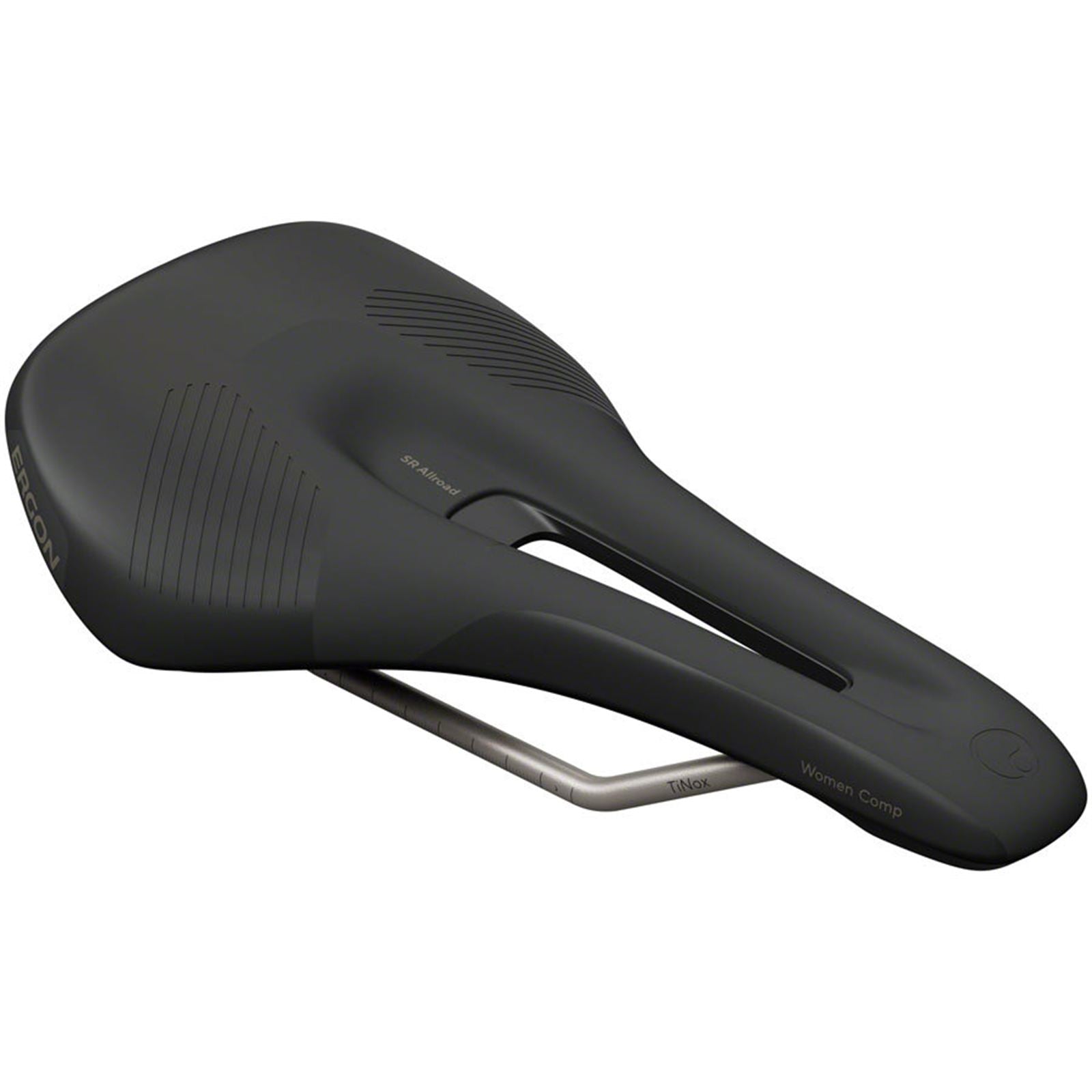 Ergon SR Allroad Comp Saddle - TiNox XP - Black - Women's - Small/Medium [MPN: 44063530]_1926888