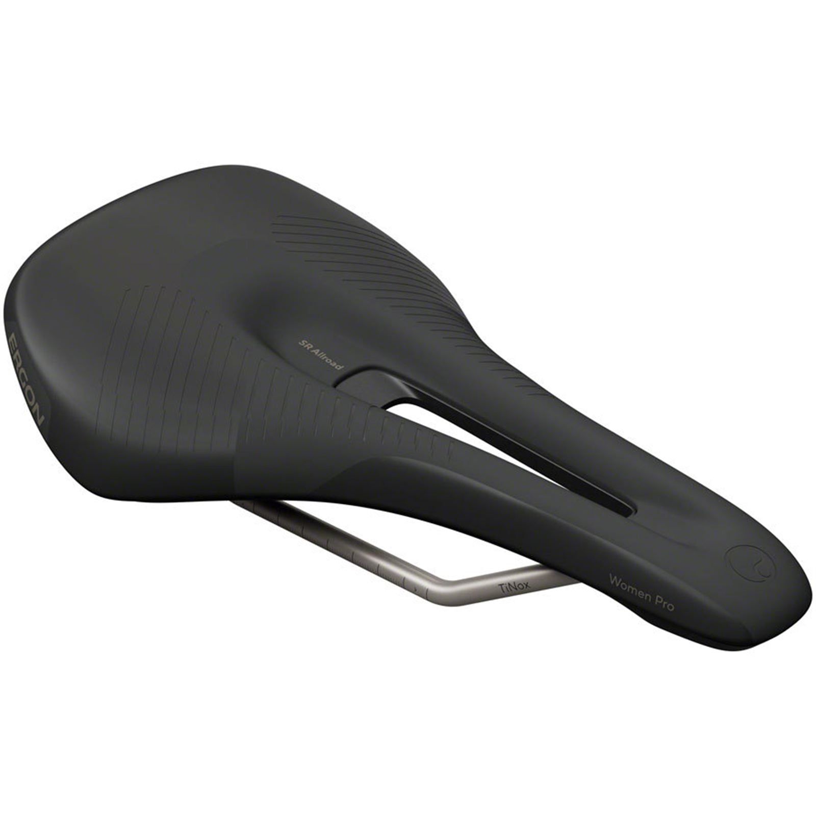 Ergon SR Allroad Pro Saddle - TiNox SL - Black - Women's - Medium/Large [MPN: 44063561]_1926893