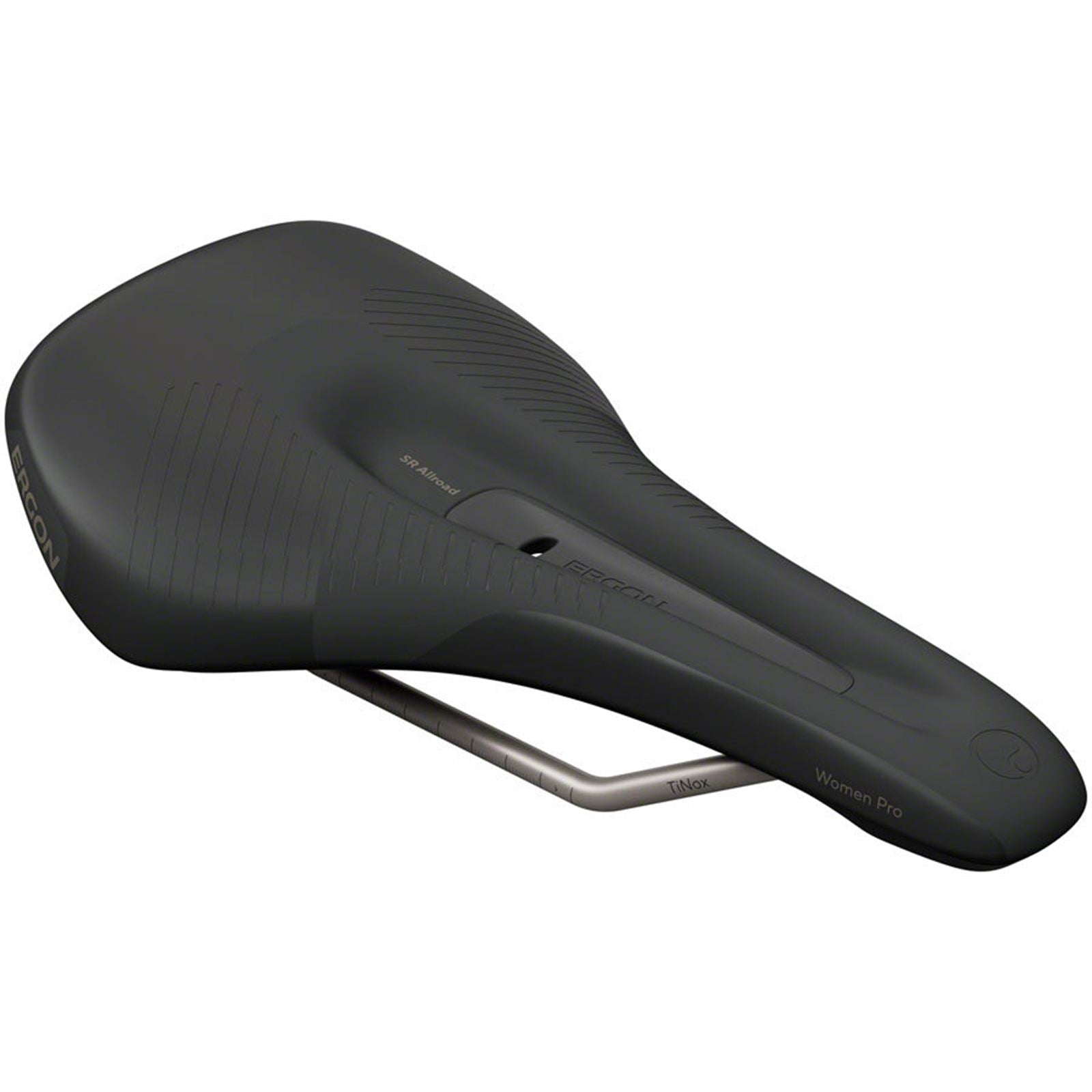 Ergon SR Allroad Pro Saddle - TiNox SL - Black - Women's - Medium/Large [MPN: 44063561]_1926896