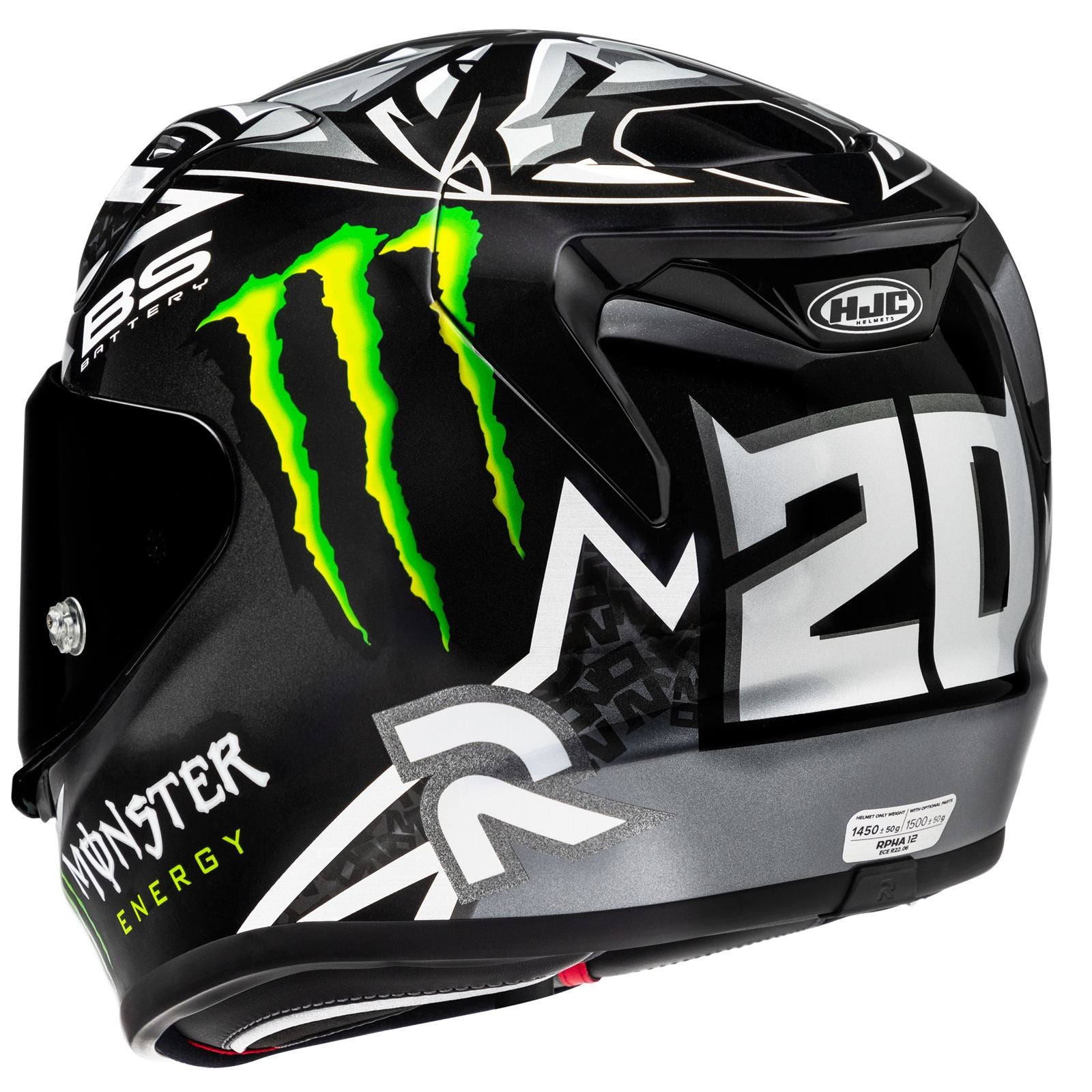 HJC RPHA 12N Quartararo Black Replica Helmet - Quart MC-5_1937051