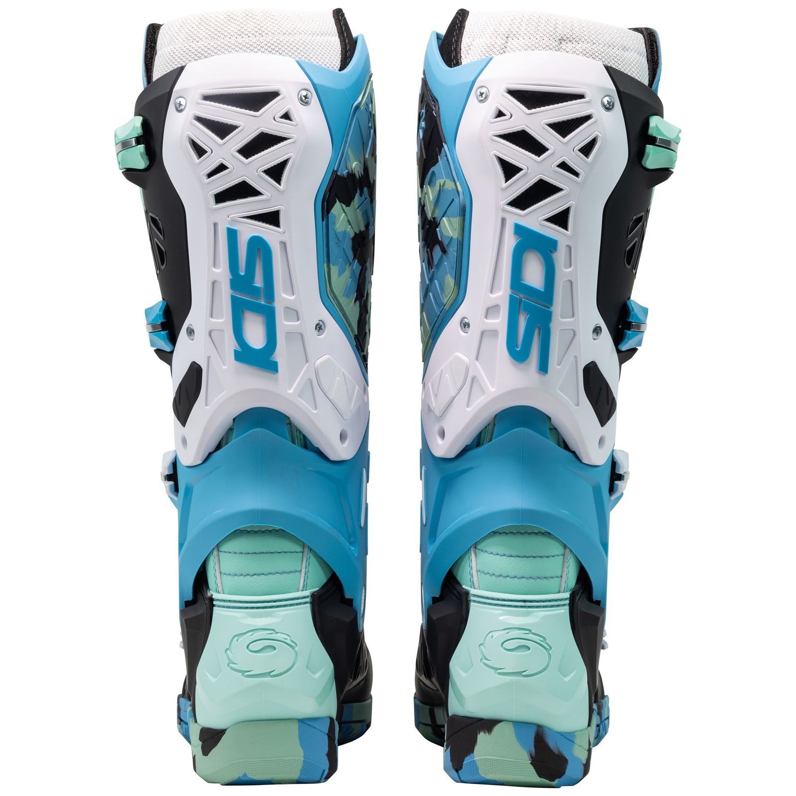 Sidi - Powersports Crossair X Off-Road Boots - Messy/Cyan - Size 42 [MPN: 000MMCROSSAIRXM]_1995947