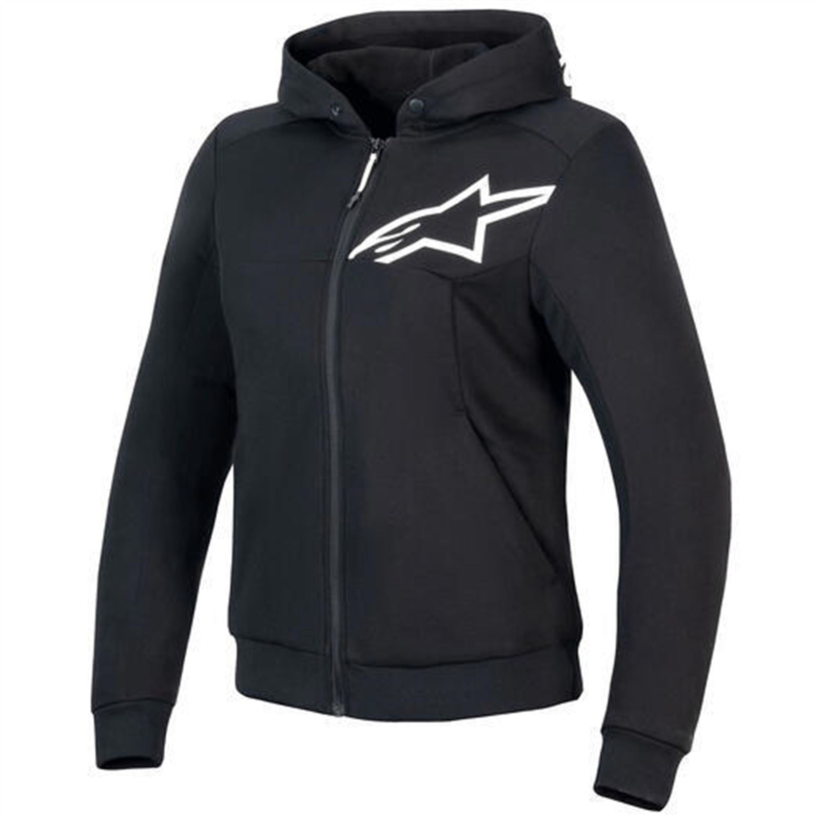 Alpinestars Stella Chrome V2 Sport Hoodie - Black/White - X-Small [MPN: 42102257185-XS]_1618505