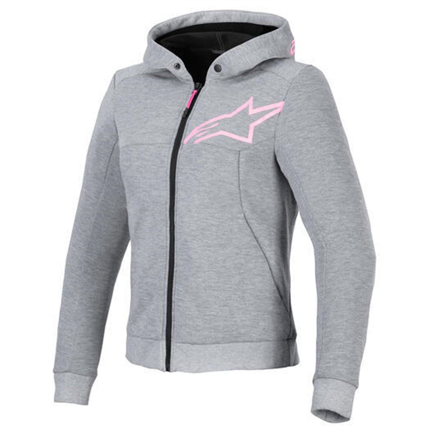 Alpinestars Stella Chrome V2 Sport Hoodie - Gray Heather/Fluo Pink - X-Small [MPN: 42102259197-XS]_1618518