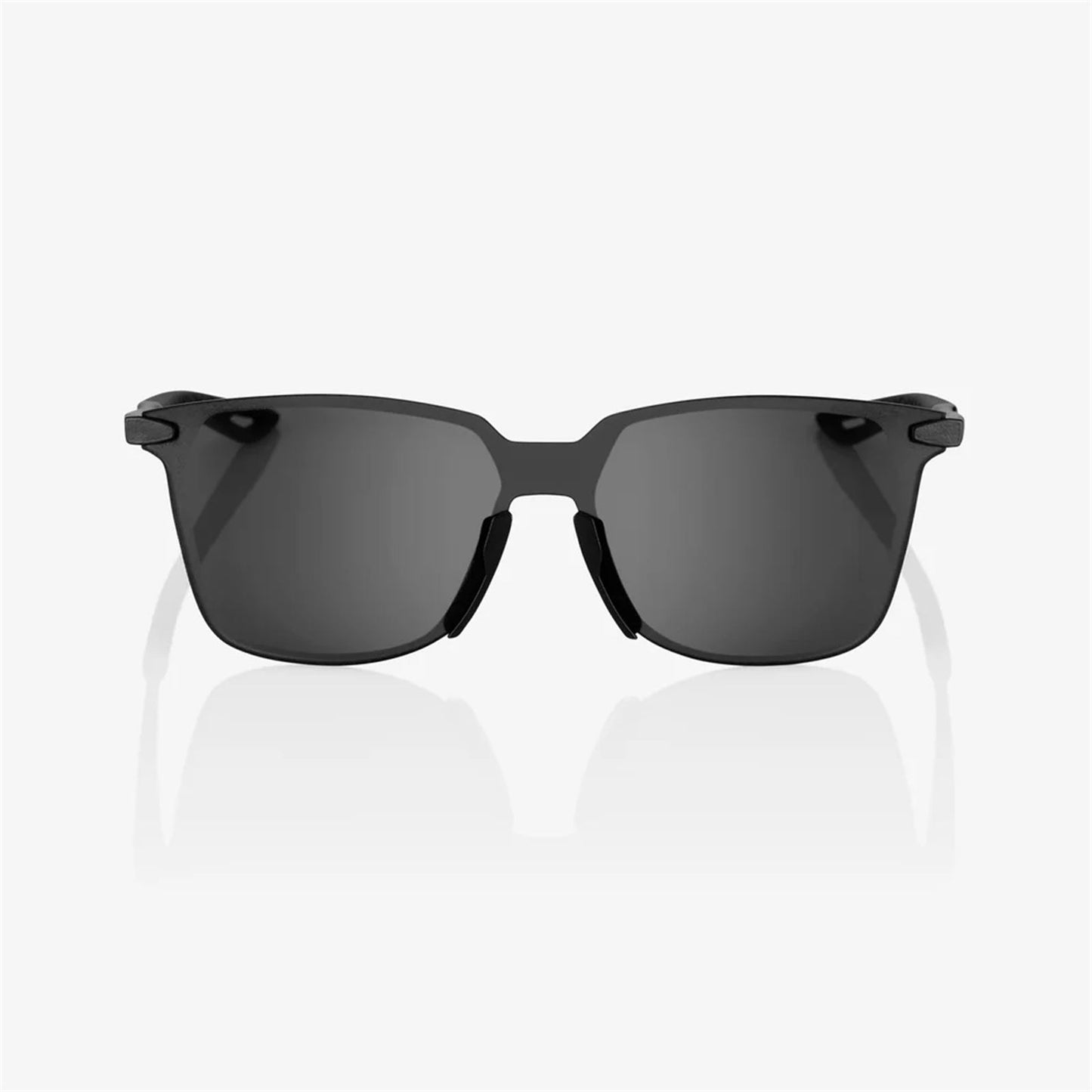 100% Legere™ SQUARE Sunglasses - Polished Black - Smoke Lens 60020-00009_1768202