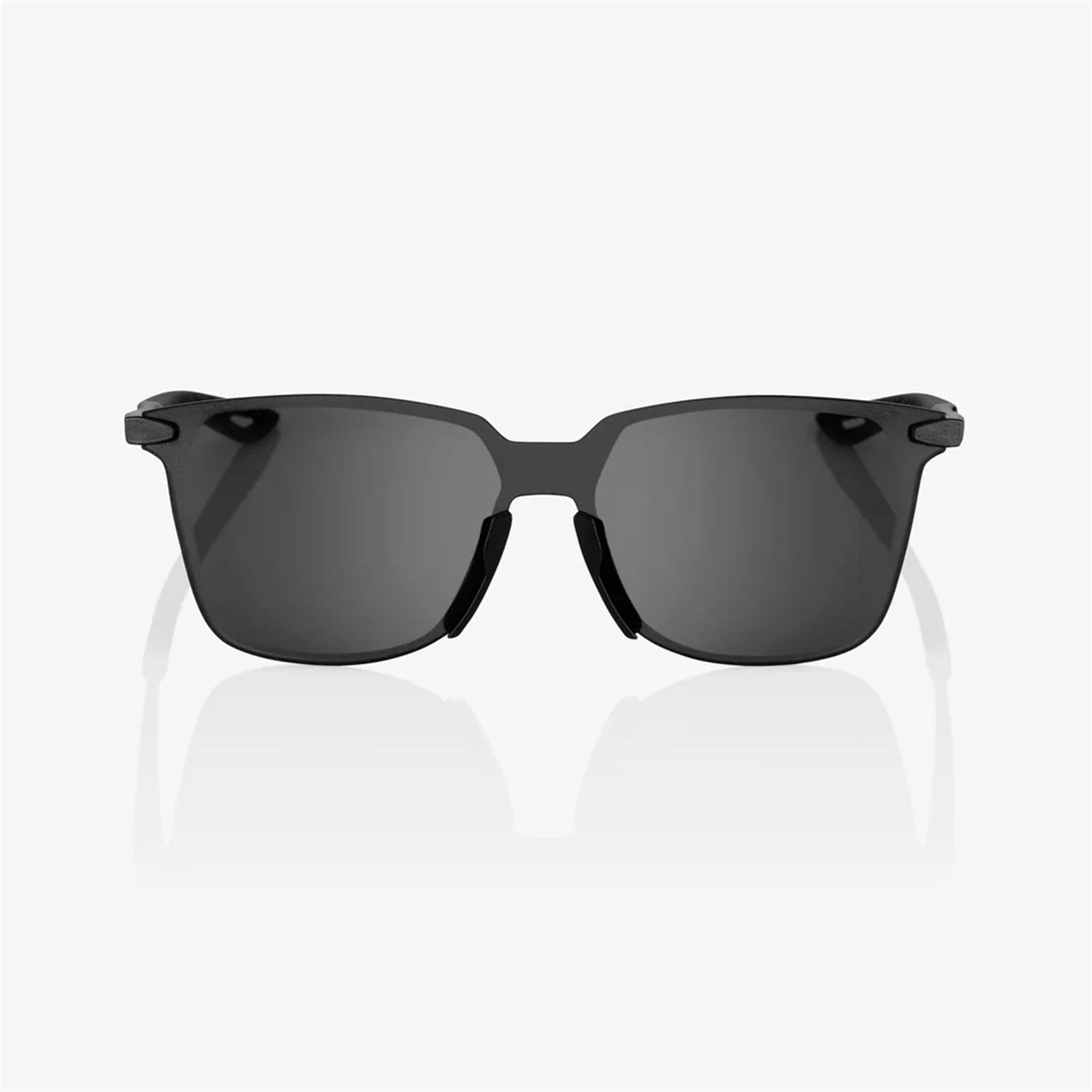 100% Legere™ SQUARE Sunglasses - Polished Black - Smoke Lens 60020-00009_1768202