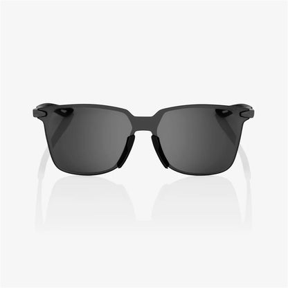 100% Legere™ SQUARE Sunglasses - Polished Black - Smoke Lens 60020-00009_1768202