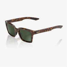 100% Erba Gloss Havana Sunglasses - Grey Green Lens 60061-00001_1768204