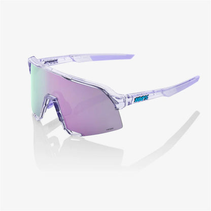 100% S3 Polished Translucent Sunglasses - HiPER® Lavender Mirror Lens 60005-00004_1768208
