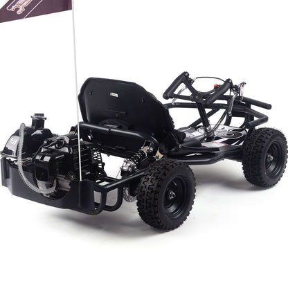 MotoTec USA Sandman Kids Gas Powered 52cc Go Kart - Black [MPN: MT-GK-Sandman-52cc_Black]_2048797