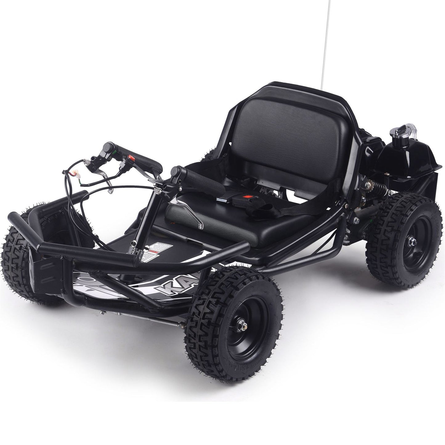 MotoTec USA Sandman Kids Gas Powered 52cc Go Kart - Black [MPN: MT-GK-Sandman-52cc_Black]_2048798