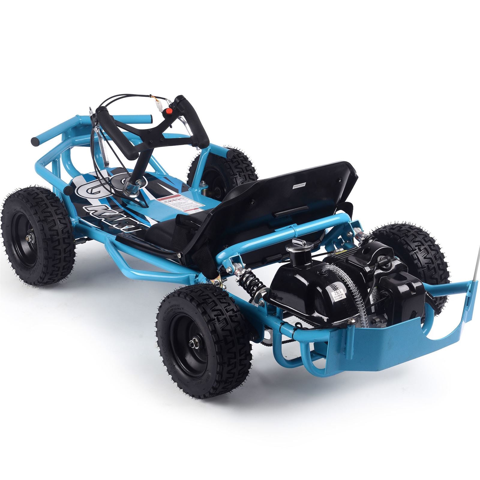 MotoTec USA Sandman Kids Gas Powered 52cc Go Kart - Blue MT-GK-Sandman-52cc_Blue_1555012