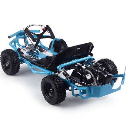 MotoTec USA Sandman Kids Gas Powered 52cc Go Kart - Blue MT-GK-Sandman-52cc_Blue_1555012