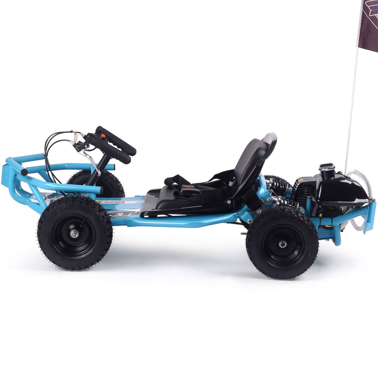 MotoTec USA Sandman Kids Gas Powered 52cc Go Kart - Blue MT-GK-Sandman-52cc_Blue_1555013