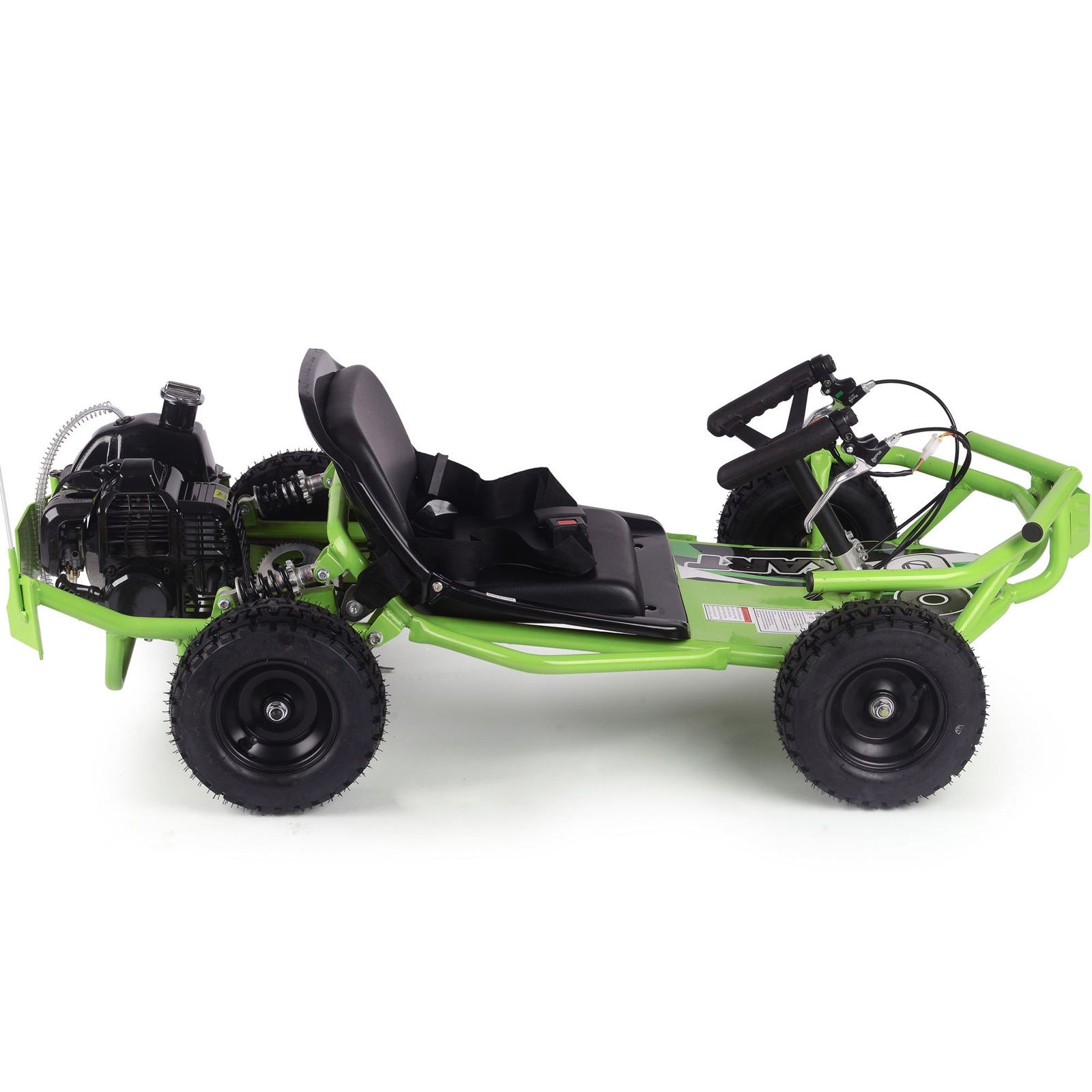 MotoTec USA Sandman Kids Gas Powered 52cc Go Kart - Green [MPN: MT-GK-Sandman-52cc_Green]_2048800
