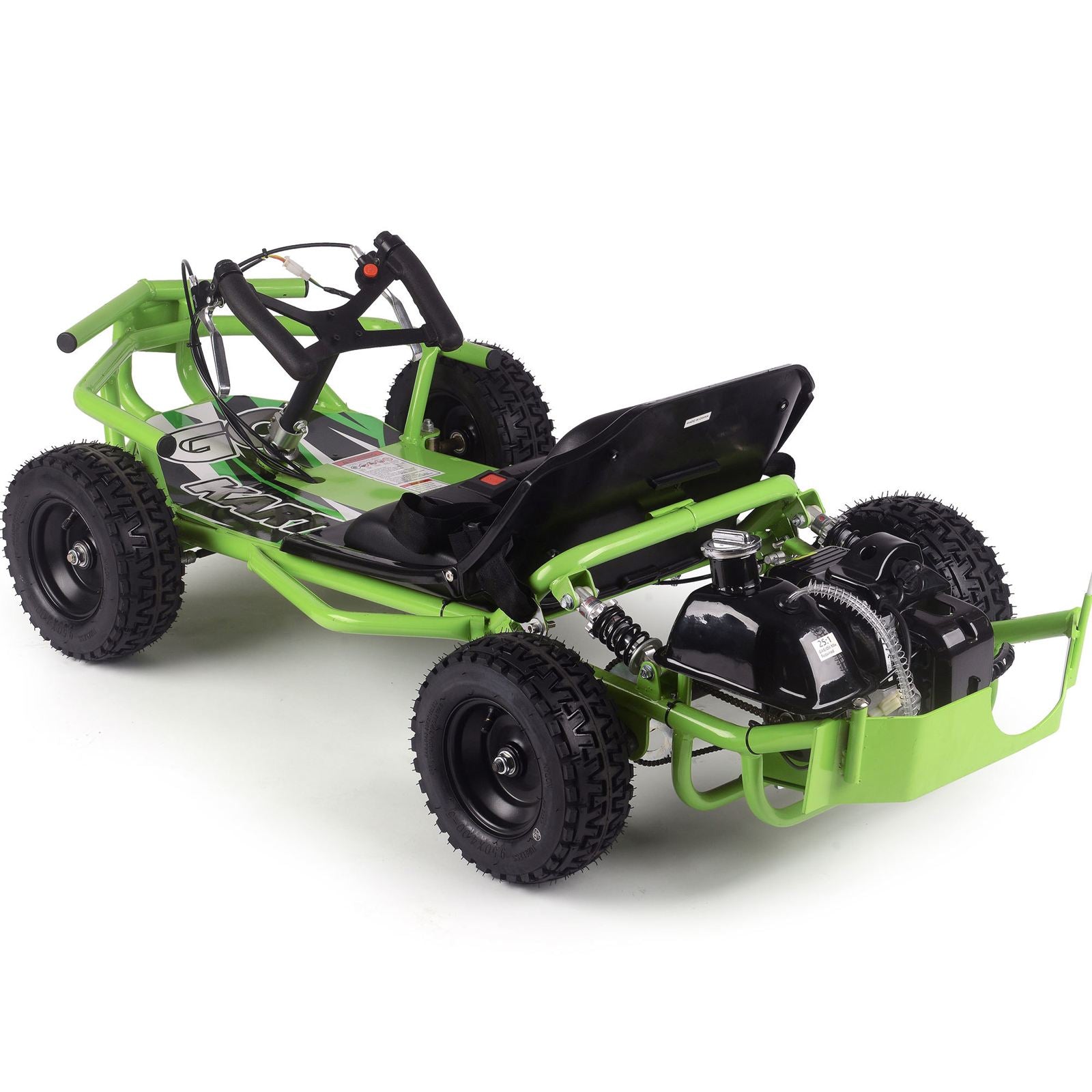 MotoTec USA Sandman Kids Gas Powered 52cc Go Kart - Green [MPN: MT-GK-Sandman-52cc_Green]_2048801