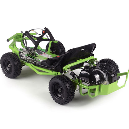 MotoTec USA Sandman Kids Gas Powered 52cc Go Kart - Green [MPN: MT-GK-Sandman-52cc_Green]_2048801