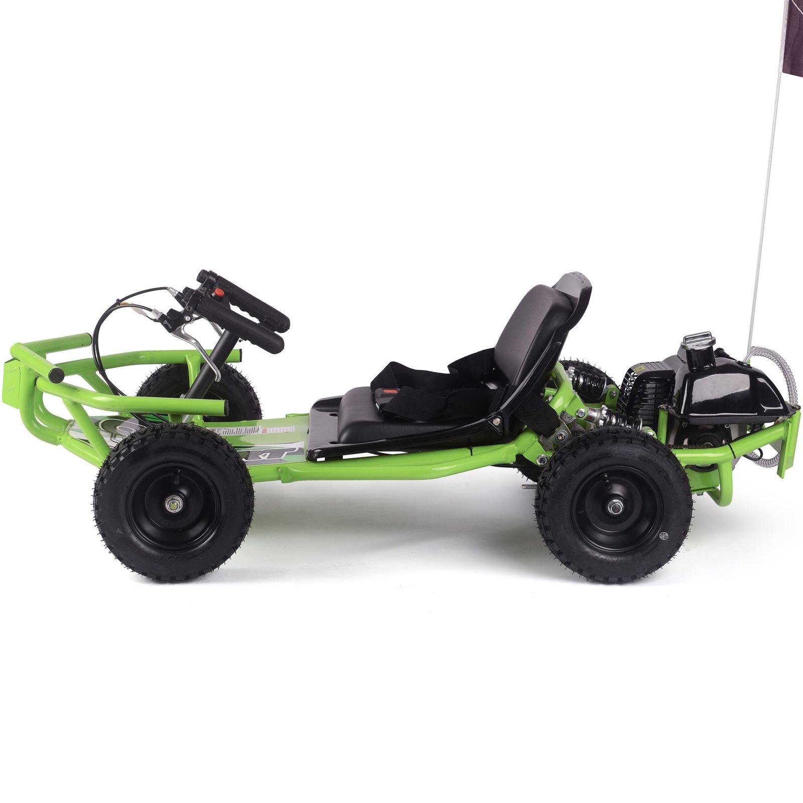 MotoTec USA Sandman Kids Gas Powered 52cc Go Kart - Green [MPN: MT-GK-Sandman-52cc_Green]_2048802