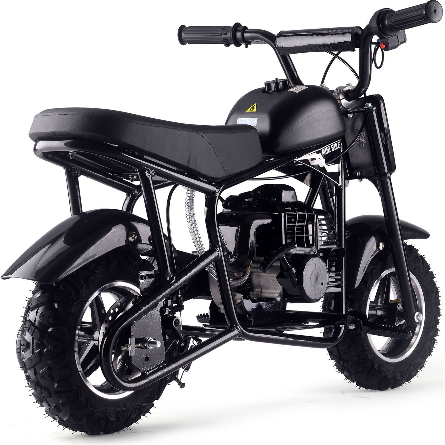 MotoTec USA Urchin 49cc 2-Stroke Kids Gas Mini Bike - Black MT-MB-49cc-Urchin_Black_1555024