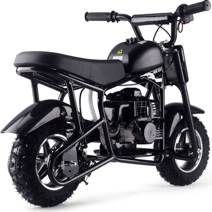 MotoTec USA Urchin 49cc 2-Stroke Kids Gas Mini Bike - Black MT-MB-49cc-Urchin_Black_1555024
