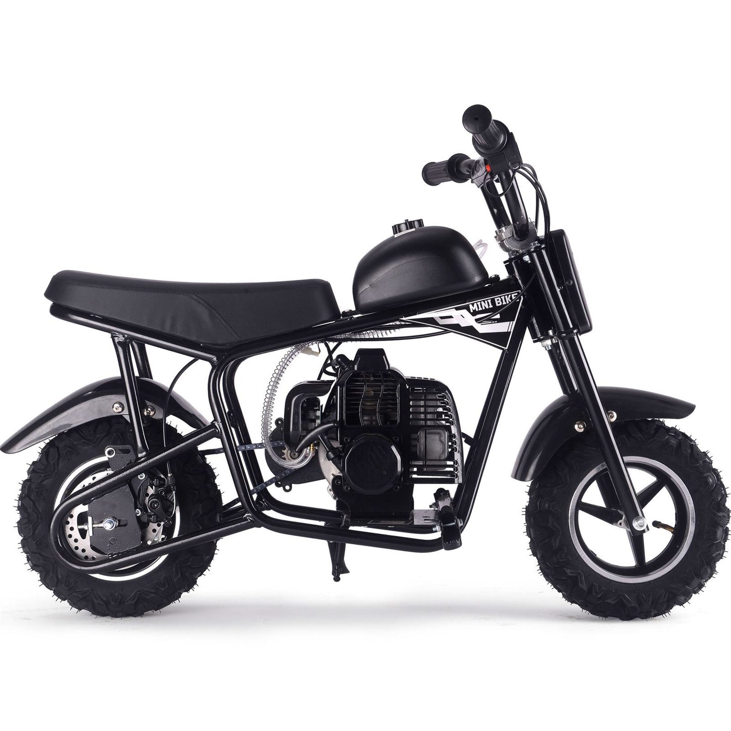 MotoTec USA Urchin 49cc 2-Stroke Kids Gas Mini Bike - Black MT-MB-49cc-Urchin_Black_1555025