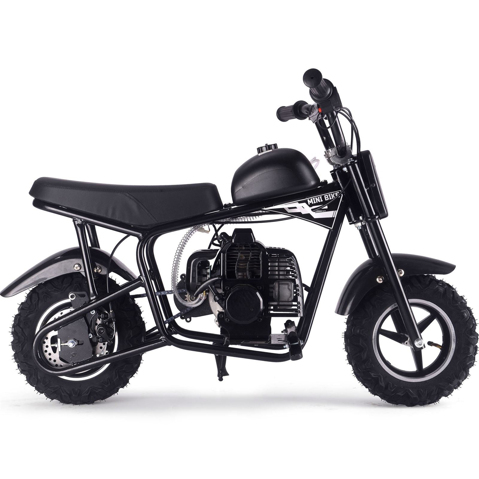 MotoTec USA Urchin 49cc 2-Stroke Kids Gas Mini Bike - Black MT-MB-49cc-Urchin_Black_1555025