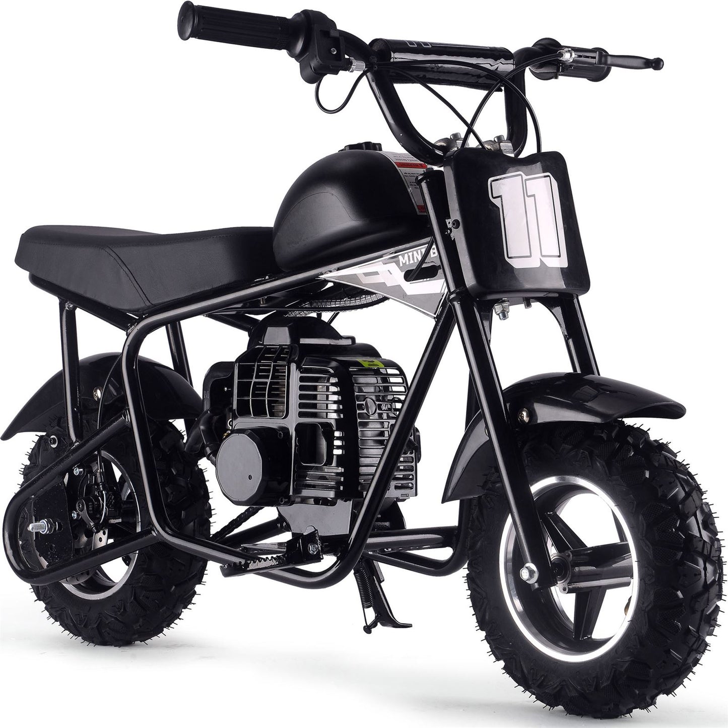 MotoTec USA Urchin 49cc 2-Stroke Kids Gas Mini Bike - Black MT-MB-49cc-Urchin_Black_1555026