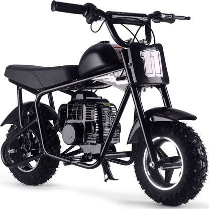 MotoTec USA Urchin 49cc 2-Stroke Kids Gas Mini Bike - Black MT-MB-49cc-Urchin_Black_1555026