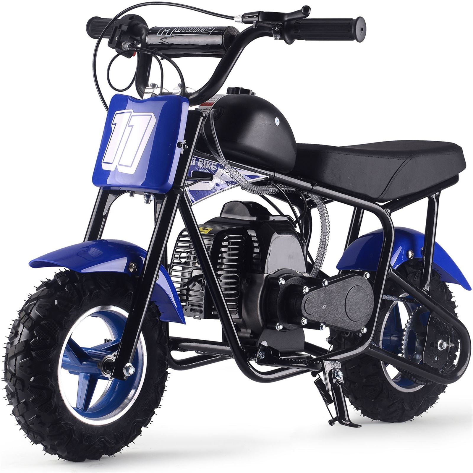 MotoTec USA Urchin 49cc 2-Stroke Kids Gas Mini Bike - Blue MT-MB-49cc-Urchin_Blue_1555027