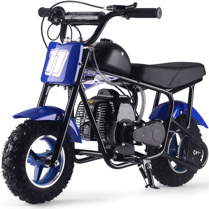MotoTec USA Urchin 49cc 2-Stroke Kids Gas Mini Bike - Blue MT-MB-49cc-Urchin_Blue_1555027