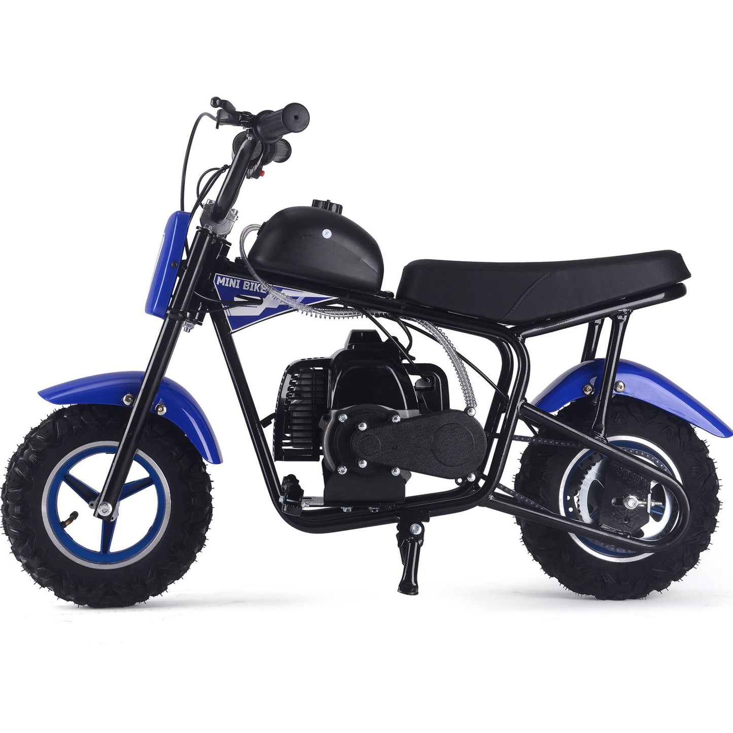 MotoTec USA Urchin 49cc 2-Stroke Kids Gas Mini Bike - Blue MT-MB-49cc-Urchin_Blue_1555028