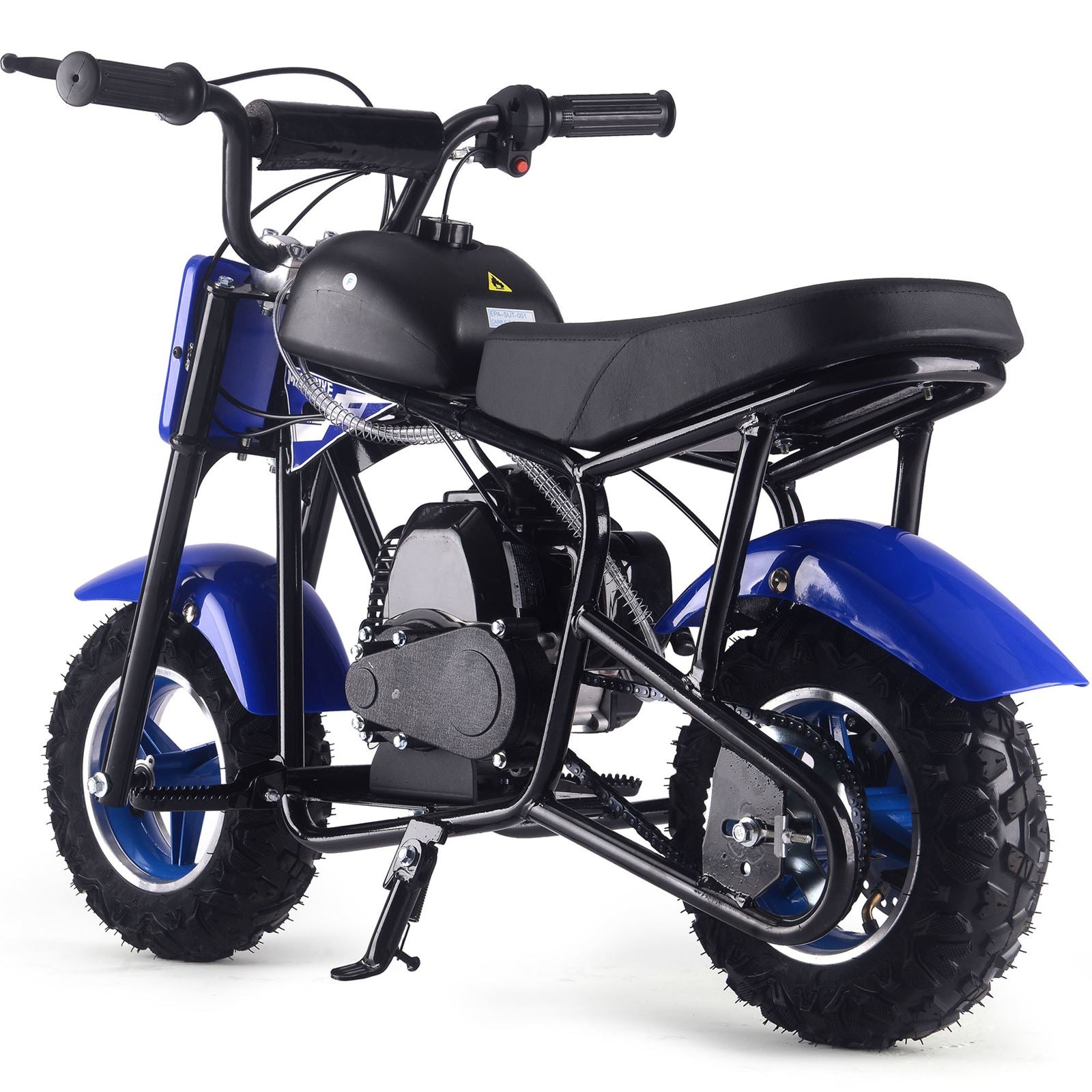 MotoTec USA Urchin 49cc 2-Stroke Kids Gas Mini Bike - Blue MT-MB-49cc-Urchin_Blue_1555029