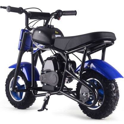 MotoTec USA Urchin 49cc 2-Stroke Kids Gas Mini Bike - Blue MT-MB-49cc-Urchin_Blue_1555029