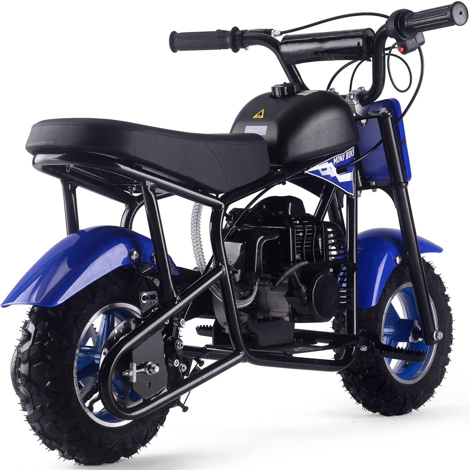 MotoTec USA Urchin 49cc 2-Stroke Kids Gas Mini Bike - Blue MT-MB-49cc-Urchin_Blue_1555030
