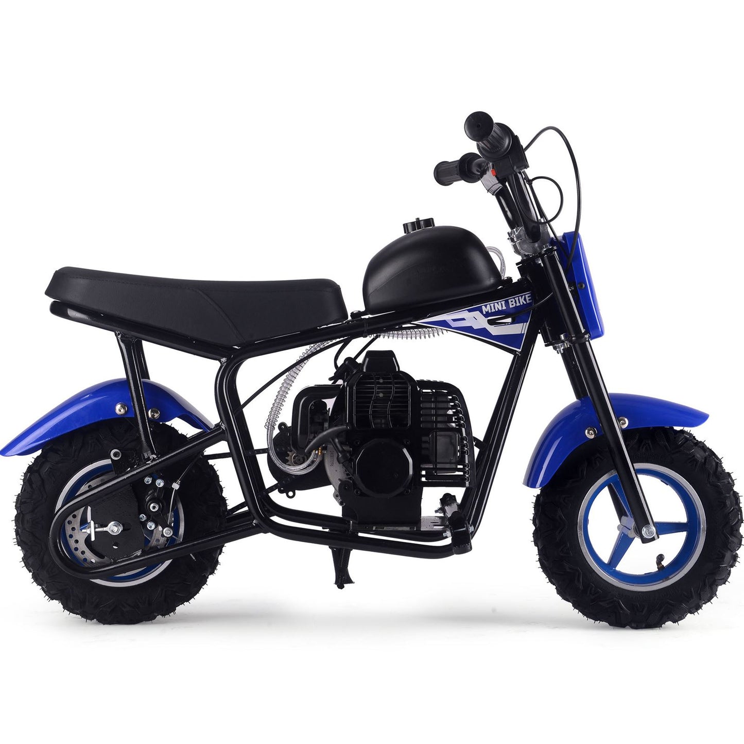 MotoTec USA Urchin 49cc 2-Stroke Kids Gas Mini Bike - Blue MT-MB-49cc-Urchin_Blue_1555031