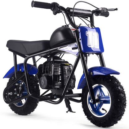 MotoTec USA Urchin 49cc 2-Stroke Kids Gas Mini Bike - Blue MT-MB-49cc-Urchin_Blue_1555032