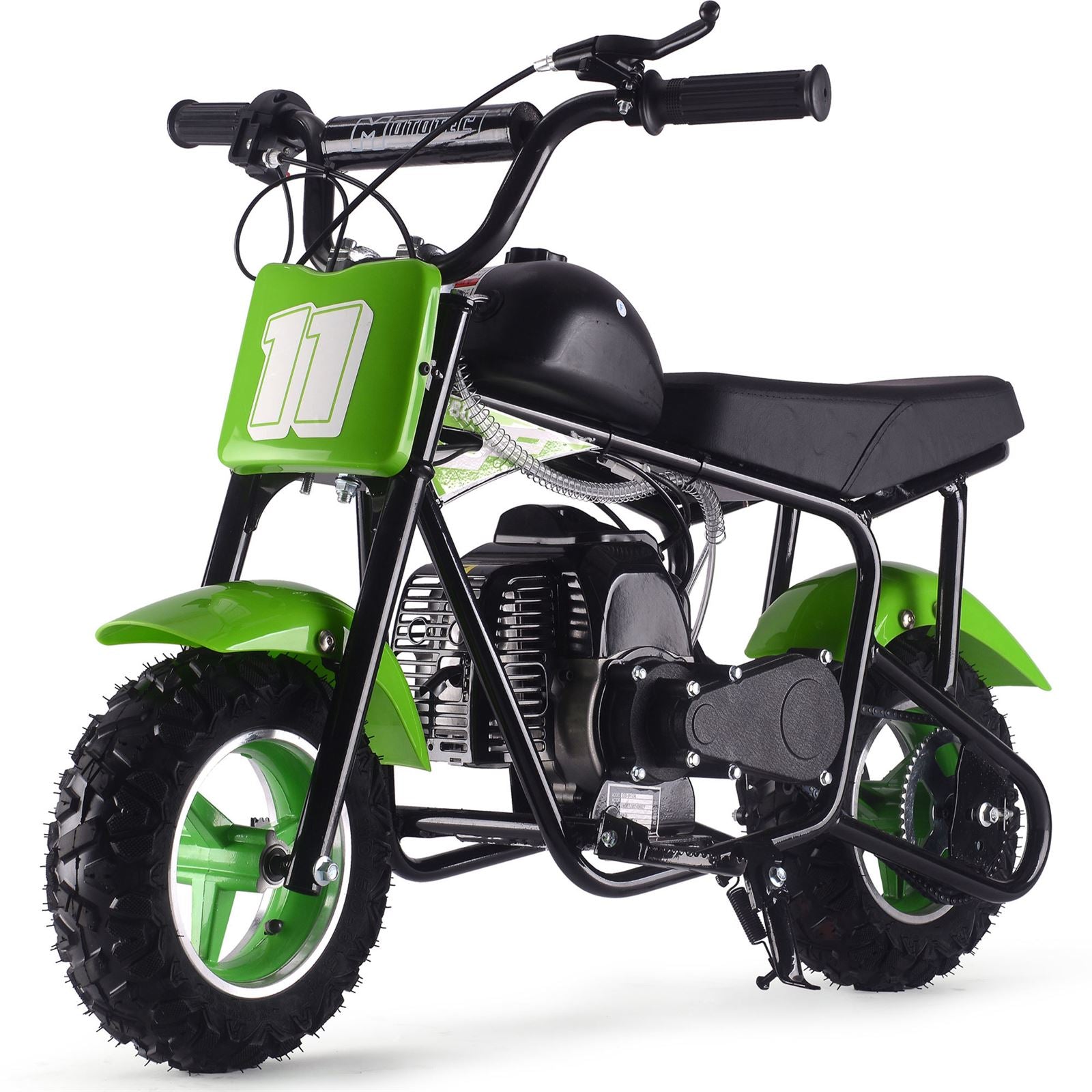MotoTec USA Urchin 49cc 2-Stroke Kids Gas Mini Bike - Green MT-MB-49cc-Urchin_Green_1555033