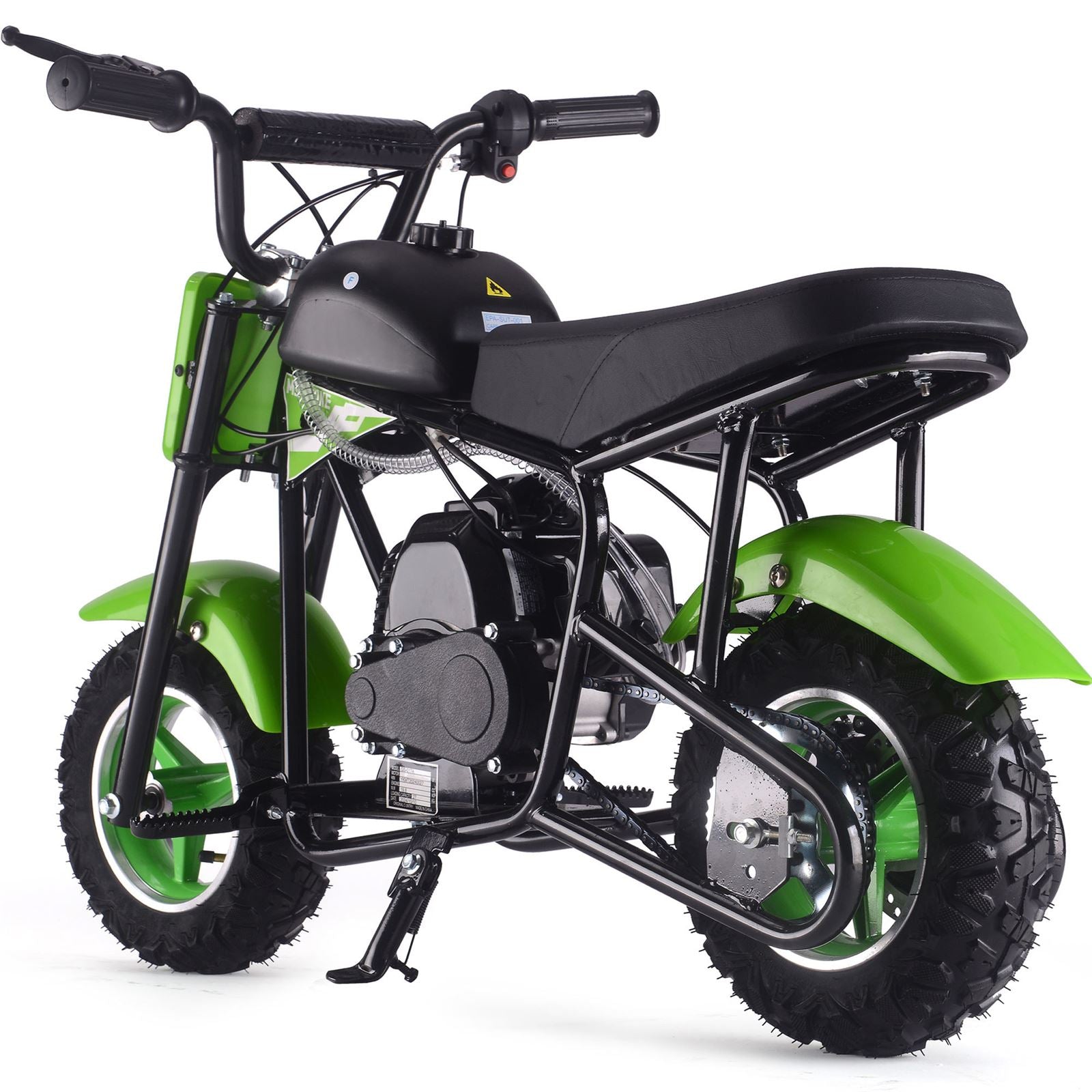 MotoTec USA Urchin 49cc 2-Stroke Kids Gas Mini Bike - Green MT-MB-49cc-Urchin_Green_1555035