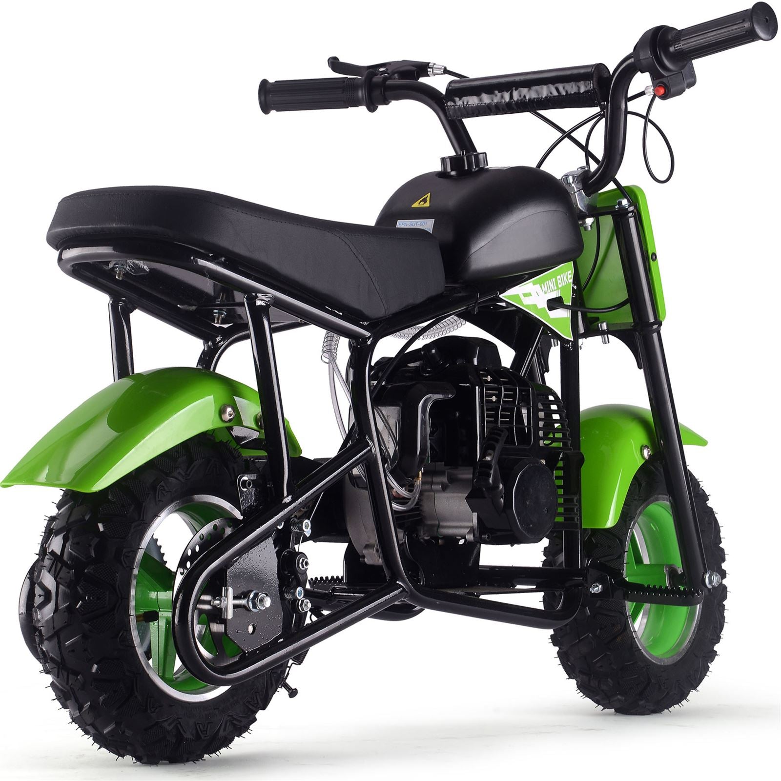 MotoTec USA Urchin 49cc 2-Stroke Kids Gas Mini Bike - Green MT-MB-49cc-Urchin_Green_1555036