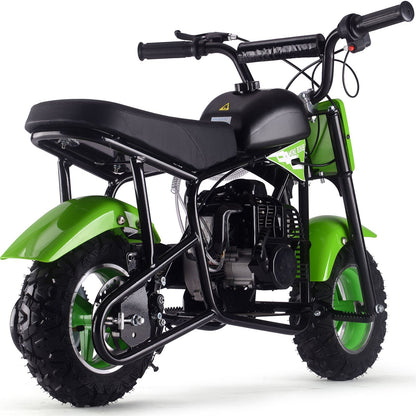 MotoTec USA Urchin 49cc 2-Stroke Kids Gas Mini Bike - Green MT-MB-49cc-Urchin_Green_1555036