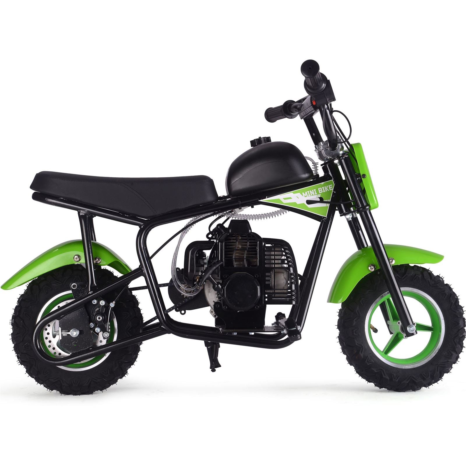 MotoTec USA Urchin 49cc 2-Stroke Kids Gas Mini Bike - Green MT-MB-49cc-Urchin_Green_1555037