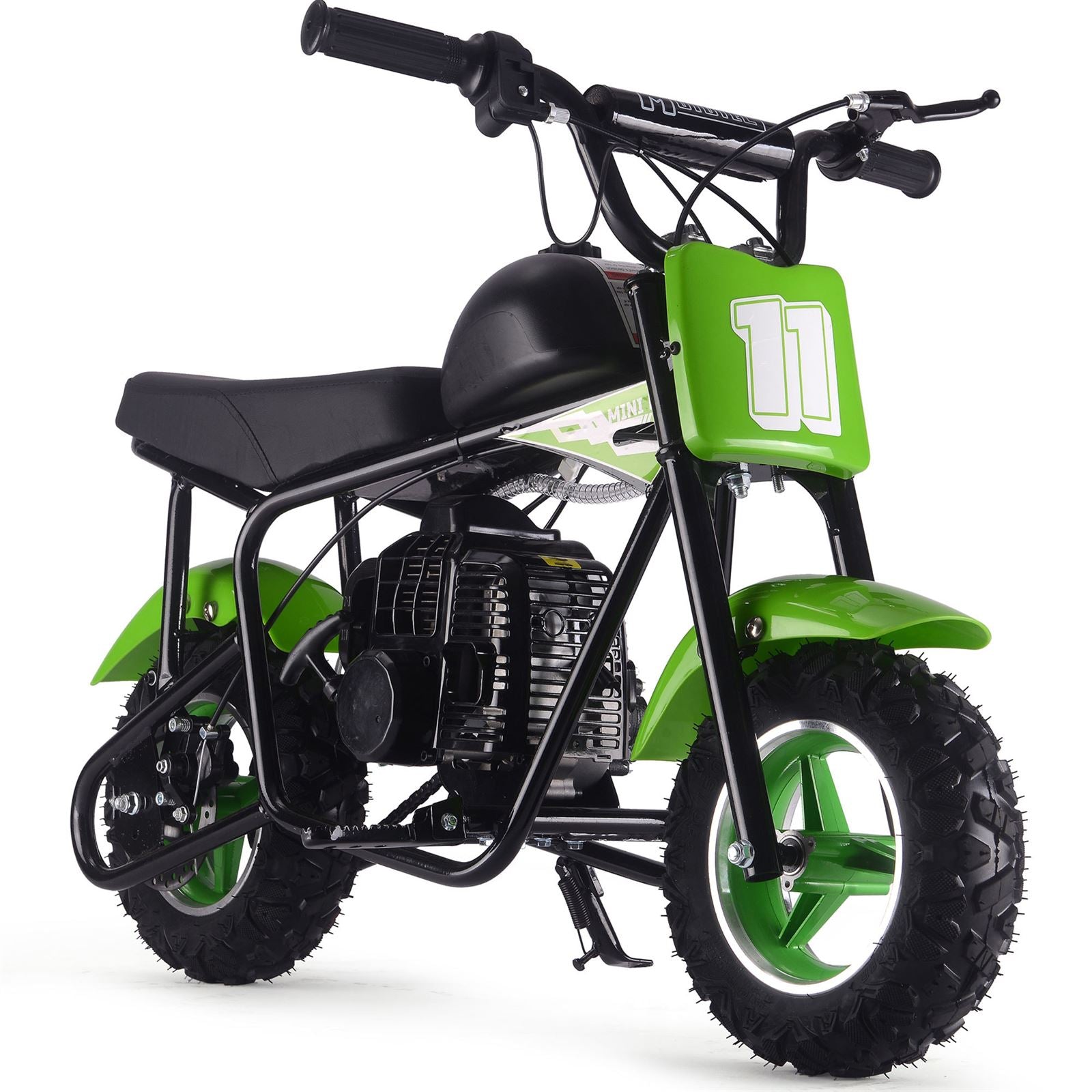 MotoTec USA Urchin 49cc 2-Stroke Kids Gas Mini Bike - Green MT-MB-49cc-Urchin_Green_1555038