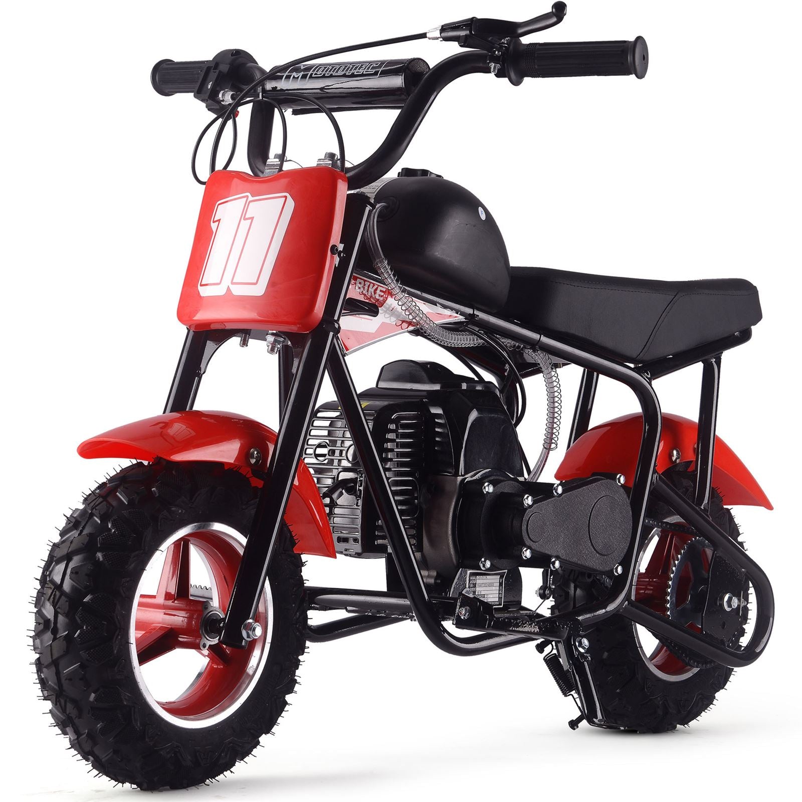 MotoTec USA Urchin 49cc 2-Stroke Kids Gas Mini Bike - Red MT-MB-49cc-Urchin_Red_1555039